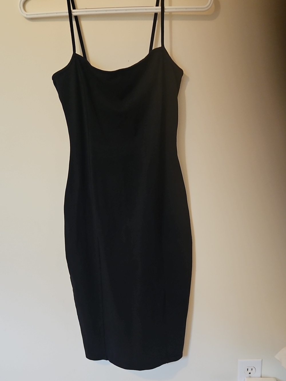 Express Xs  Black Mini Slip Dress with Spaghetti Straps